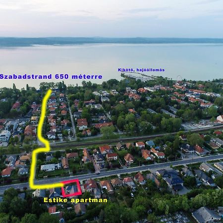 Estike Lägenhet Balatonlelle Exteriör bild