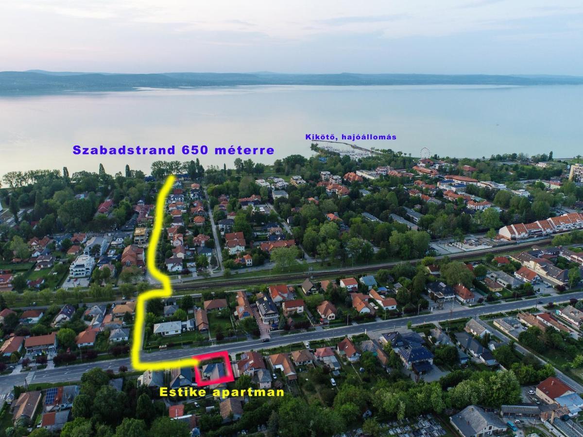 Estike Lägenhet Balatonlelle Exteriör bild